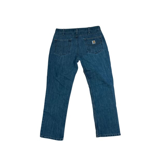 Carhartt Men’s Blue Denim Jeans Size 36x30 Workwear Straight Leg‎ Vintage - Picture 2 of 2